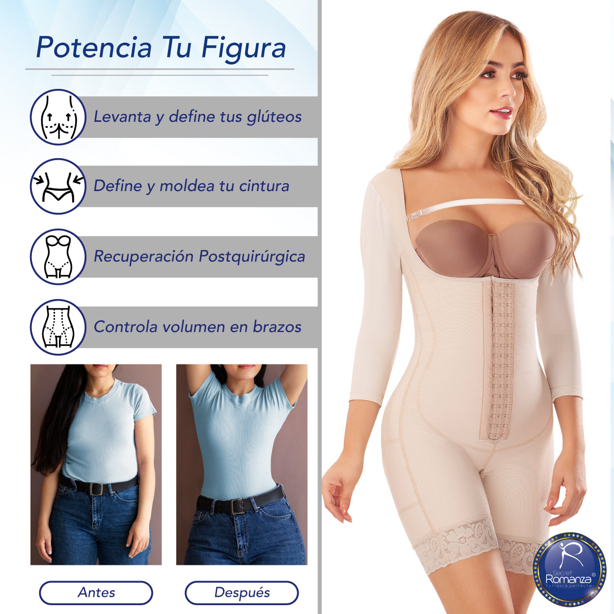 Secret Romanza, Fajas Colombianas. Ref. 3164