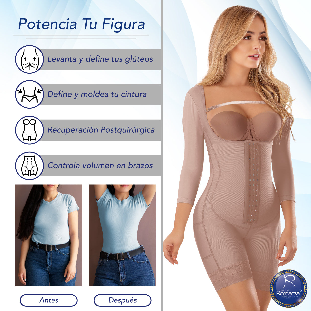 Secret Romanza, Fajas Colombianas. Ref. 3164