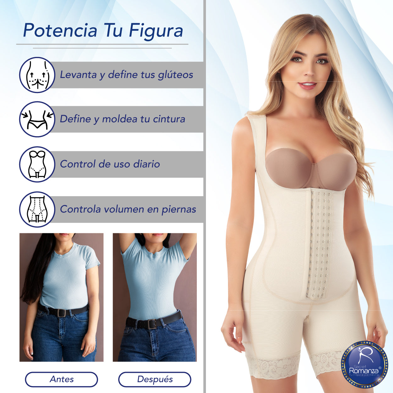 Secret Romanza, Fajas Colombianas. Ref. 3205