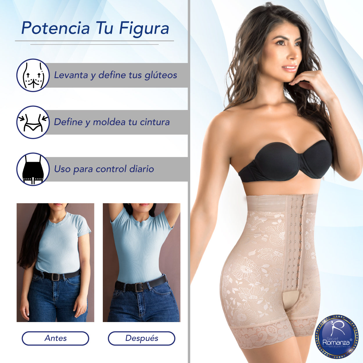 Secret Romanza, Fajas Colombianas. Ref. 3332