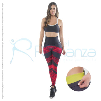 Mod. 008E Leggins estampado con cintura en neopreno