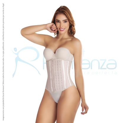 Mod. 1097 Cinturilla látex expuesto 4 líneas de broches