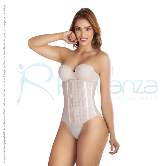 Mod. 1097 Cinturilla látex expuesto 4 líneas de broches