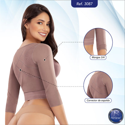 Mod. 3087 Corrector de postura con mangas