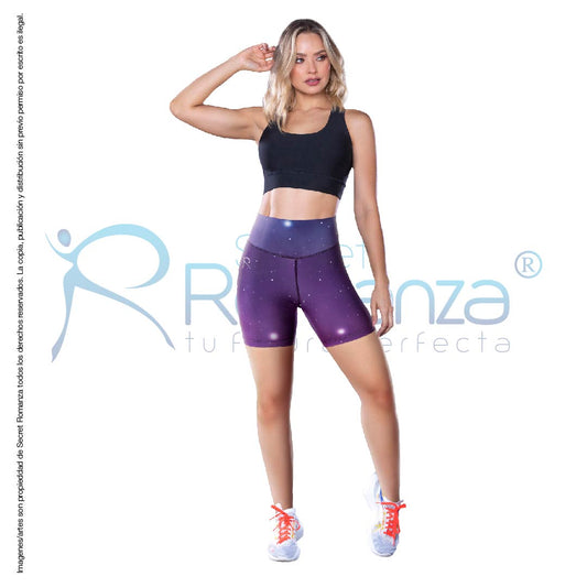 Mod 7057E Short Estampado pretina alta