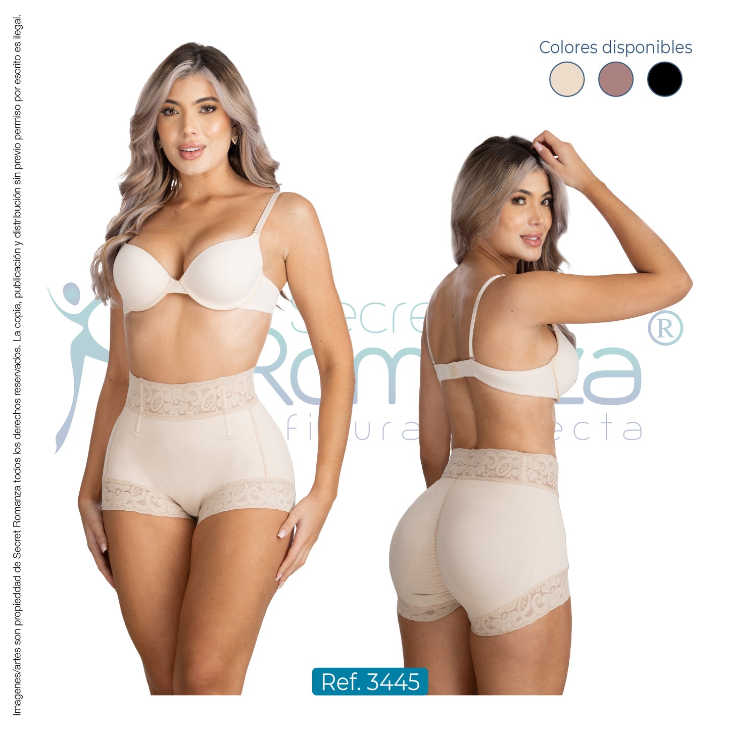 Mod. 3445 Panty Cachetero con Glúteo prehormado