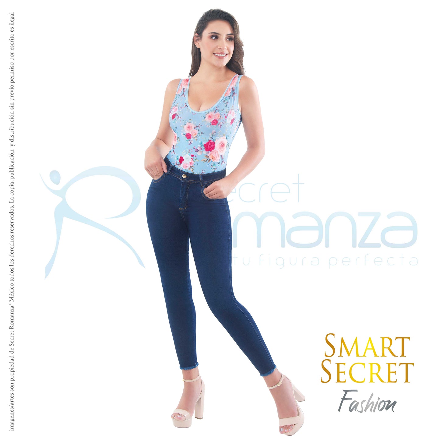 Mod. 2508E Body exterior escote redondo sin mangas estampado
