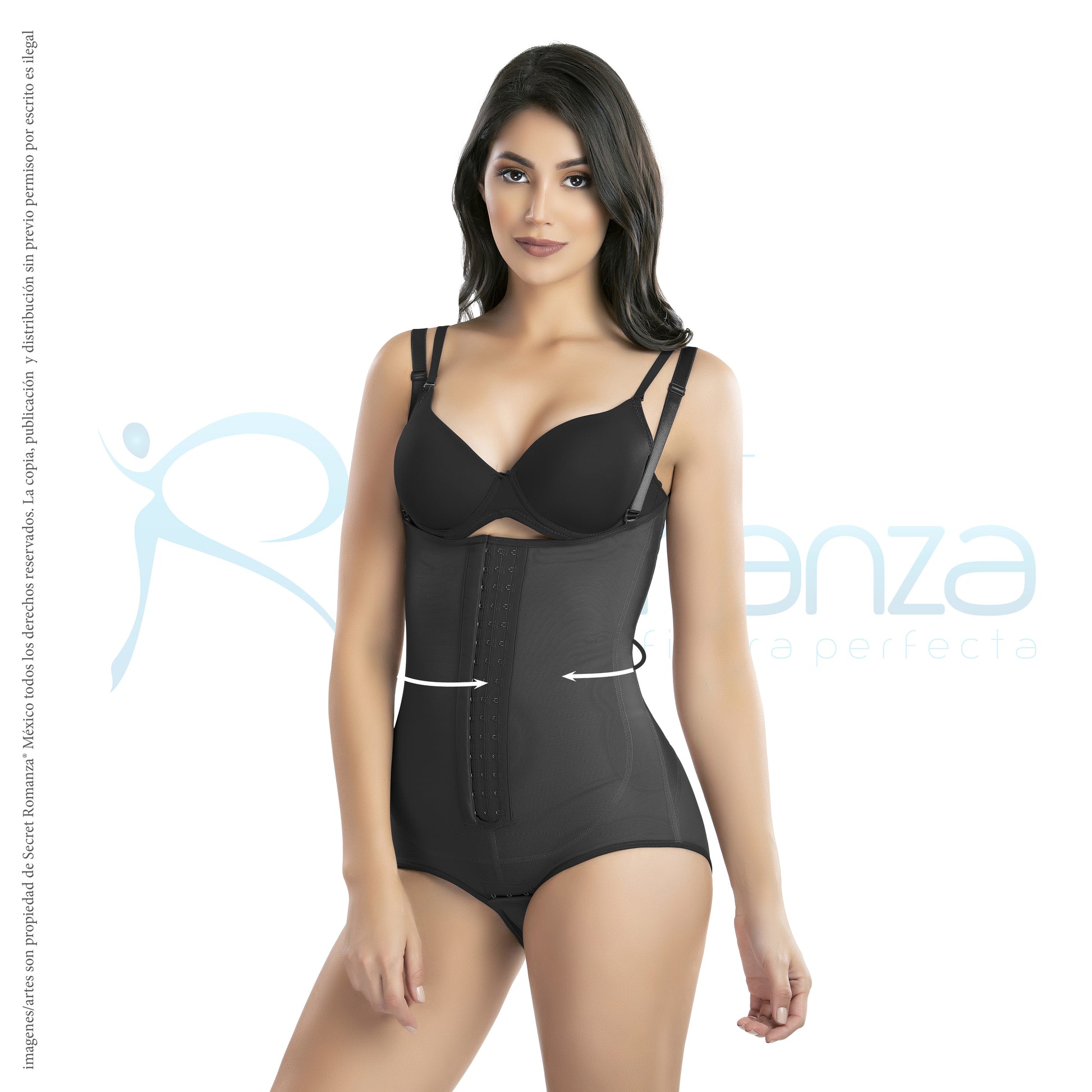 Mod. 3053 Body postquirúrgico con broches – Fajas Romanza Colombia