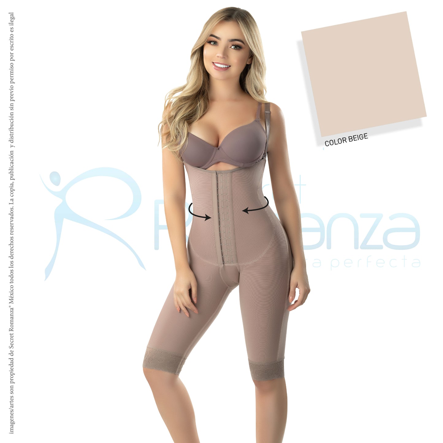 Mod. 3173 Senos libres a la rodilla con broches