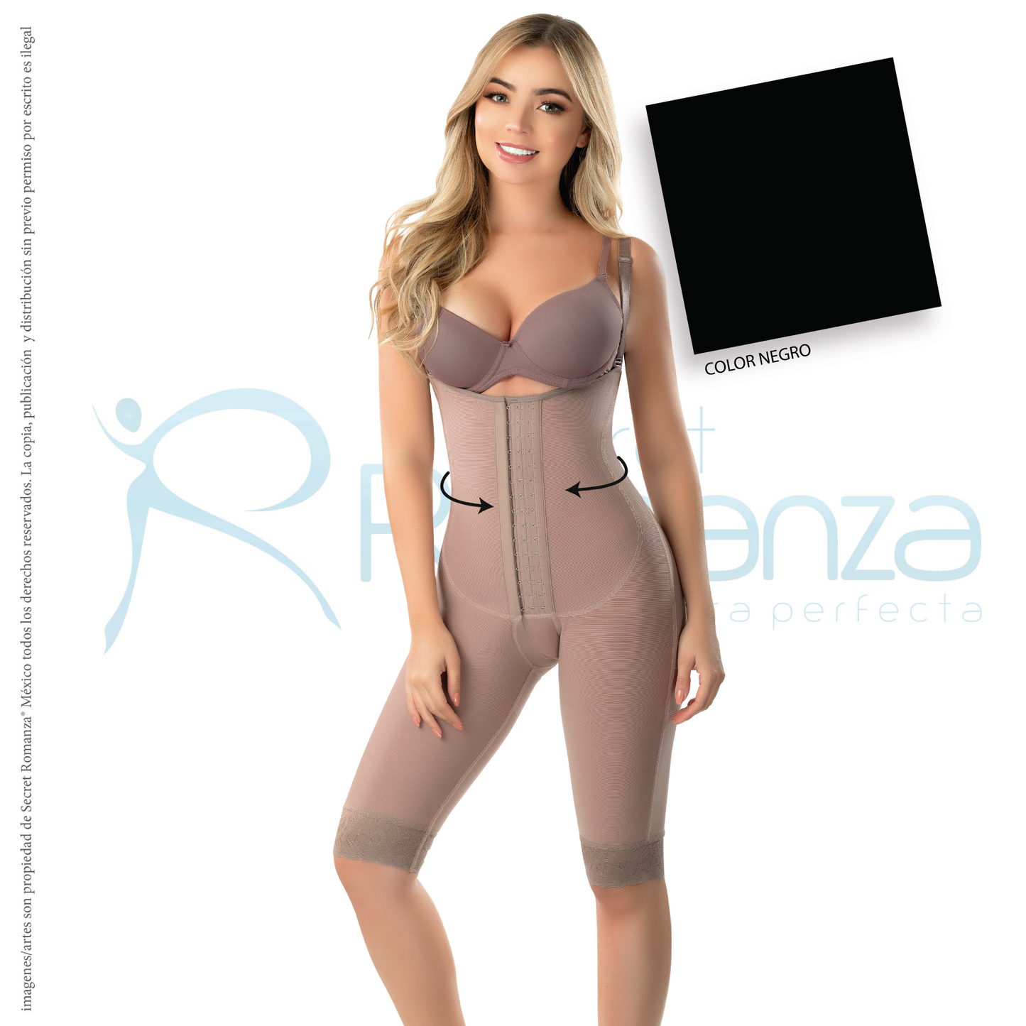 Mod. 3173 Senos libres a la rodilla con broches